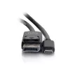 C2G Cabo adaptador USB-C para DisplayPort 4K 30 Hz 1,8 m preto