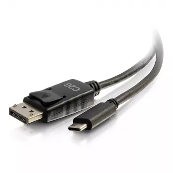 C2G Cabo adaptador USB-C para DisplayPort 4K 30 Hz 1,8 m preto