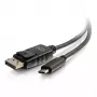 C2G Cabo adaptador USB-C para DisplayPort 4K 30 Hz 1,8 m preto
