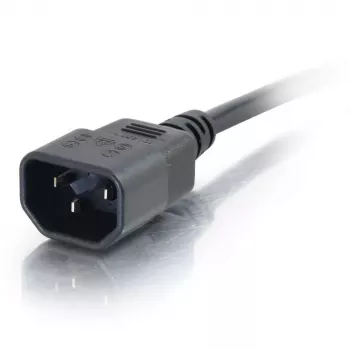 Cabo de extensão de alimentação para computador C2G 5 m 18 AWG IEC320C13 para IEC320C14