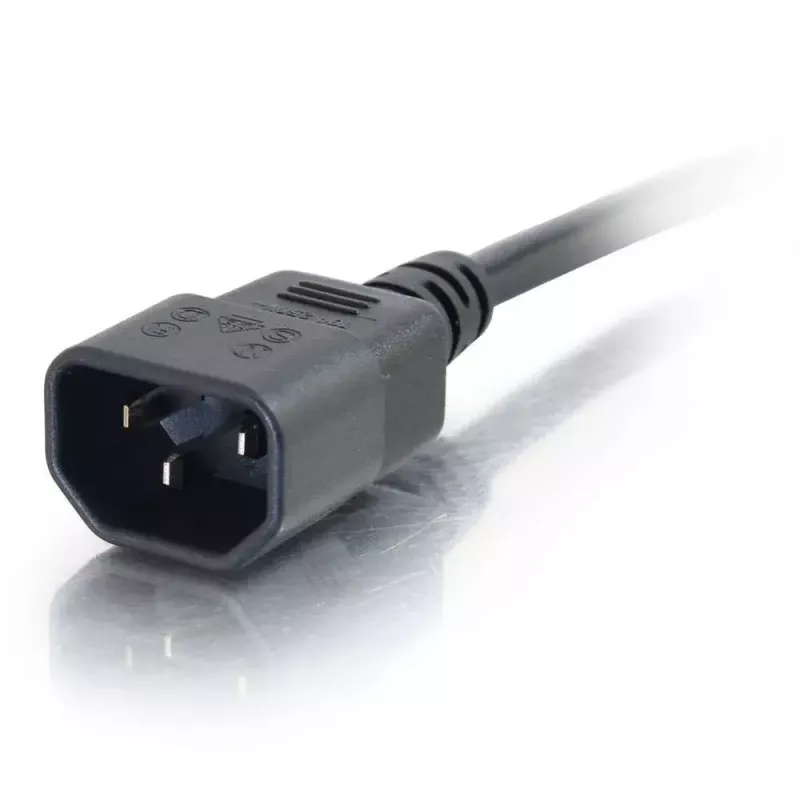 Cabo de extensão de alimentação para computador C2G 5 m 18 AWG IEC320C13 para IEC320C14
