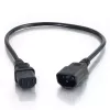 Cabo de extensão de alimentação para computador C2G 5 m 18 AWG IEC320C13 para IEC320C14