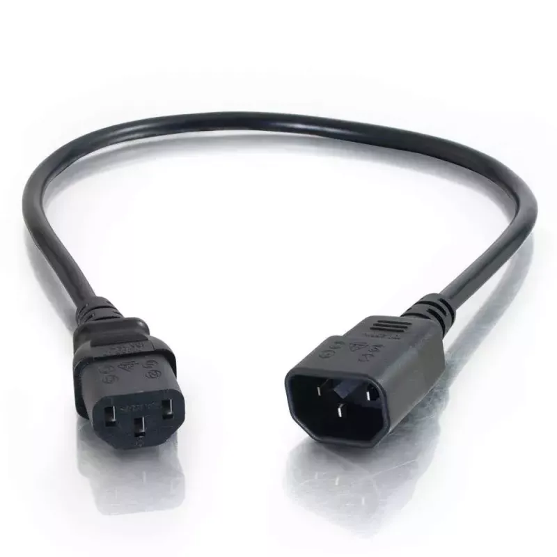 Cabo de extensão de alimentação para computador C2G 5 m 18 AWG IEC320C13 para IEC320C14