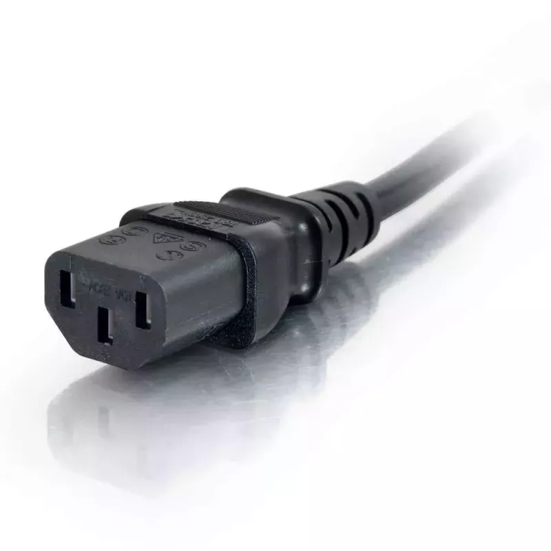 Cabo de extensão de alimentação para computador C2G 5 m 18 AWG IEC320C13 para IEC320C14