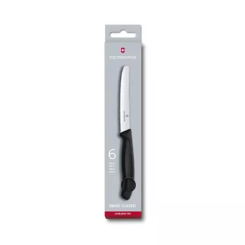 Conjunto de facas Victorinox SwissClassic conjunto de faca de tomate e faca de mesa 6 peças