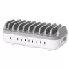 Estação de carregamento Manhattan 10 portas USB-C, saída USB-C: 10x 20 W, máx. 200 W, alimentação AC (incl. adaptador US/EU/UK)