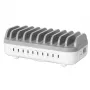 Estação de carregamento Manhattan 10 portas USB-C, saída USB-C: 10x 20 W, máx. 200 W, alimentação AC (incl. adaptador US/EU/UK)