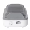 Estação de carregamento Manhattan 10 portas USB-C, saída USB-C: 10x 20 W, máx. 200 W, alimentação AC (incl. adaptador US/EU/UK)