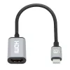 Cabo USB-C para HDMI Manhattan, 4K@60Hz, 5 Gbit/s (USB 3.2 Gen1 também conhecido como USB 3.0), 15 cm, preto, macho para fêmea, três anos de garantia