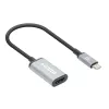Cabo USB-C para HDMI Manhattan, 4K@60Hz, 5 Gbit/s (USB 3.2 Gen1 também conhecido como USB 3.0), 15 cm, preto, macho para fêmea, três anos de garantia