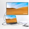 Cabo USB-C para HDMI Manhattan, 4K@60Hz, 5 Gbit/s (USB 3.2 Gen1 também conhecido como USB 3.0), 15 cm, preto, macho para fêmea, três anos de garantia