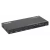 Comutador multiviewer HDMI 4K 4 portas Manhattan, comutador com quatro entradas num ecrã, 4K@30Hz, várias opções de visualização incluindo picture-in-picture e ecrã duplo/quádruplo, botões ou telecomando, áudio 3,5 mm e Toslink, preto, 3 anos de garantia
