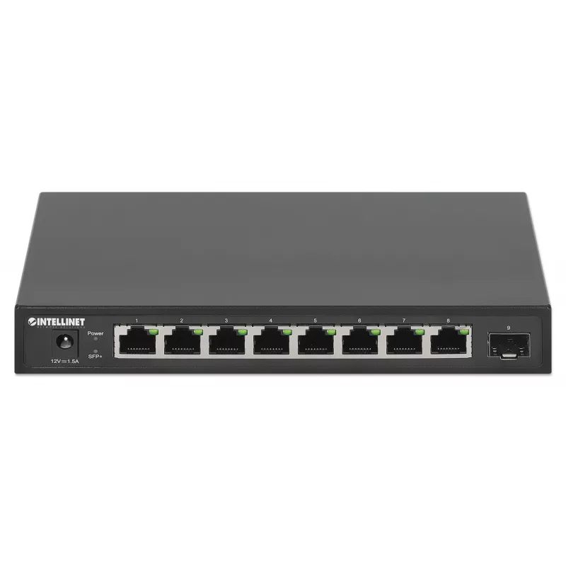 Comutador Intellinet 9 portas 8 x 2,5G portas Ethernet e 1 uplink SFP+