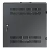 Armário de montagem em parede Intellinet Low-Profile 19 polegadas com 4U calhas horizontais e 2U verticais, caixa elegante e poupadora de espaço com apenas 170 mm de profundidade, ideal para aplicações AV, multimédia e vigilância, montado, preto RAL 7021