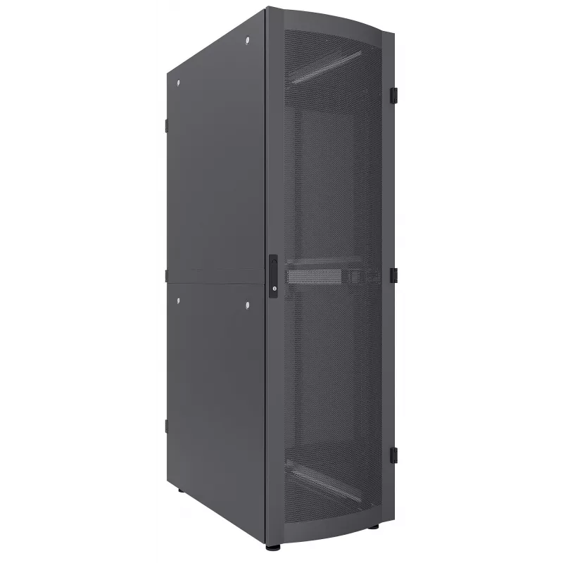 Intellinet armário de servidor 19 polegadas – autónomo, 42HE, 800 x 1200 mm (largura x profundidade), preto, montado, máx. 1500 kg, fechadura multiponto da porta, uma fechadura por painel lateral, profundidade útil 123–973 mm, IP20, rack, aço