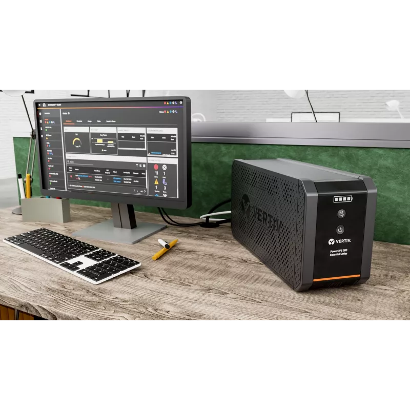 Vertiv PowerUPS 200 Essential PSA6E-600IT-SCH, 600VA/315W, line-interactive, 0,6 kVA, 315 W, senoidal, 140 V, 290 V