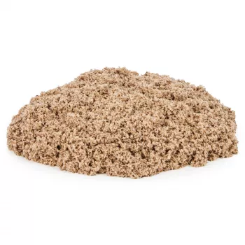 Kinetic Sand, 5,5 lbs (2,5 kg) areia de brincar castanho-natural para arte e artesanato, caixa de areia, Amazon Exclusive (embalagem pode variar), brinquedos sensoriais moldáveis, a partir dos 3 anos