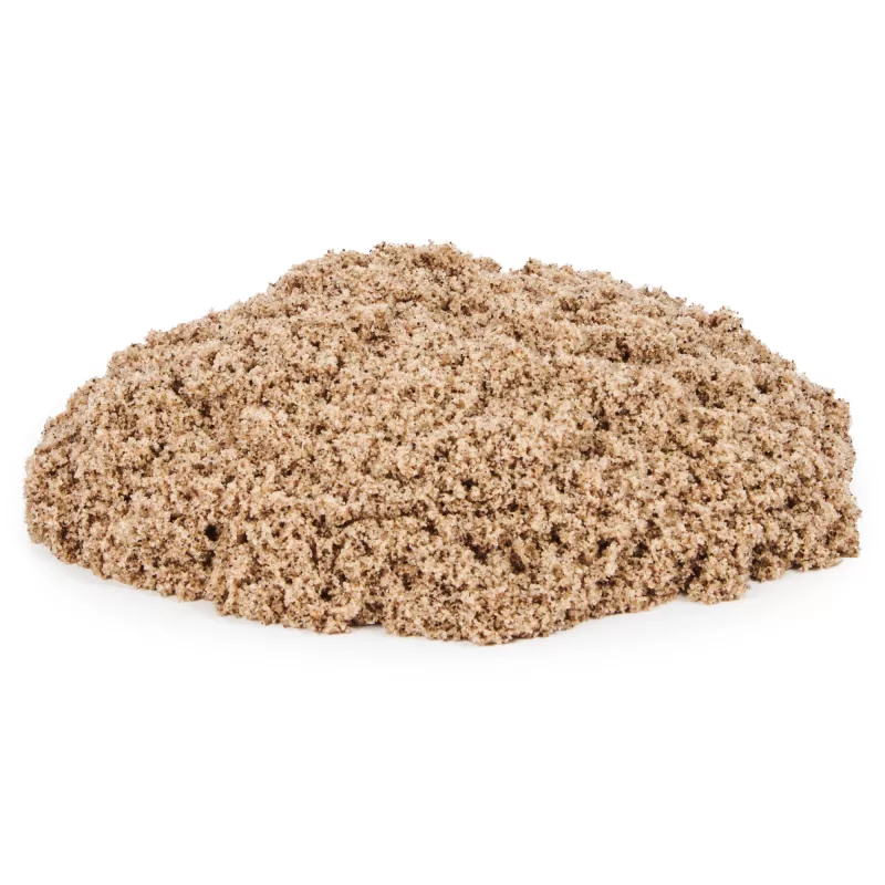 Kinetic Sand, 5,5 lbs (2,5 kg) areia de brincar castanho-natural para arte e artesanato, caixa de areia, Amazon Exclusive (embalagem pode variar), brinquedos sensoriais moldáveis, a partir dos 3 anos