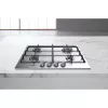 Whirlpool TGML 650 IX Placa de encastrar em aço inoxidável 58 cm gás 4 zonas de cozedura