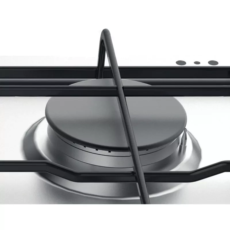 Whirlpool TGML 650 IX Placa de encastrar em aço inoxidável 58 cm gás 4 zonas de cozedura