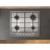 Whirlpool TGML 650 IX Placa de encastrar em aço inoxidável 58 cm gás 4 zonas de cozedura