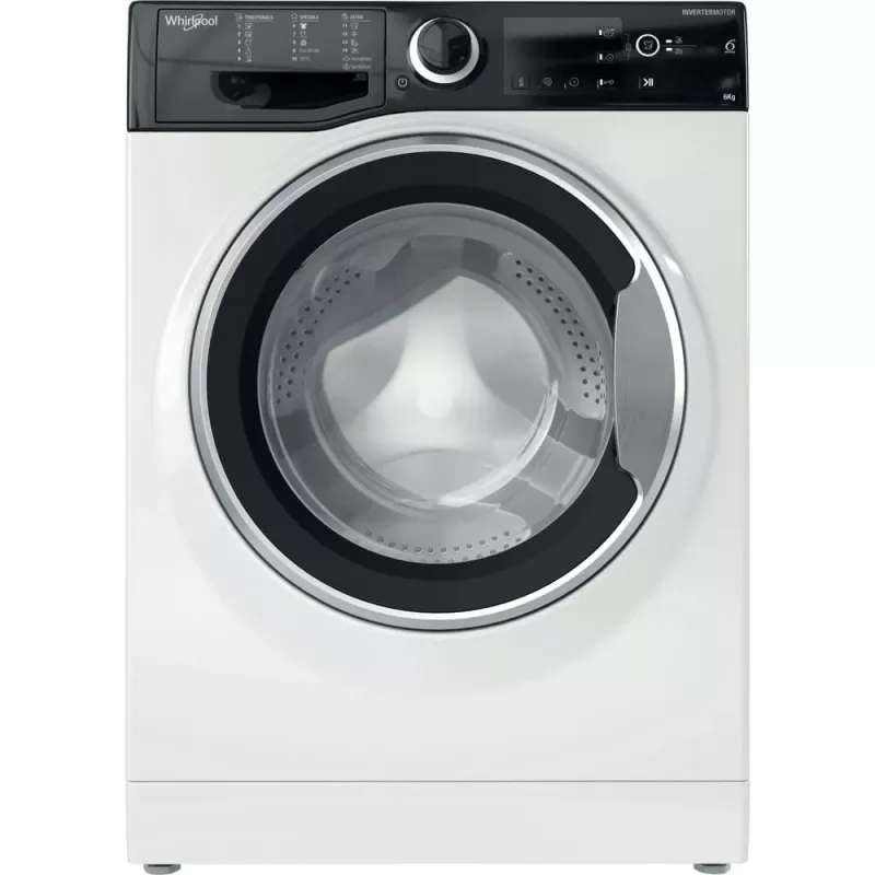 Whirlpool WRBSB 6249 S EU Máquina de lavar roupa de carga frontal 6 kg 1151 rpm preto, branco