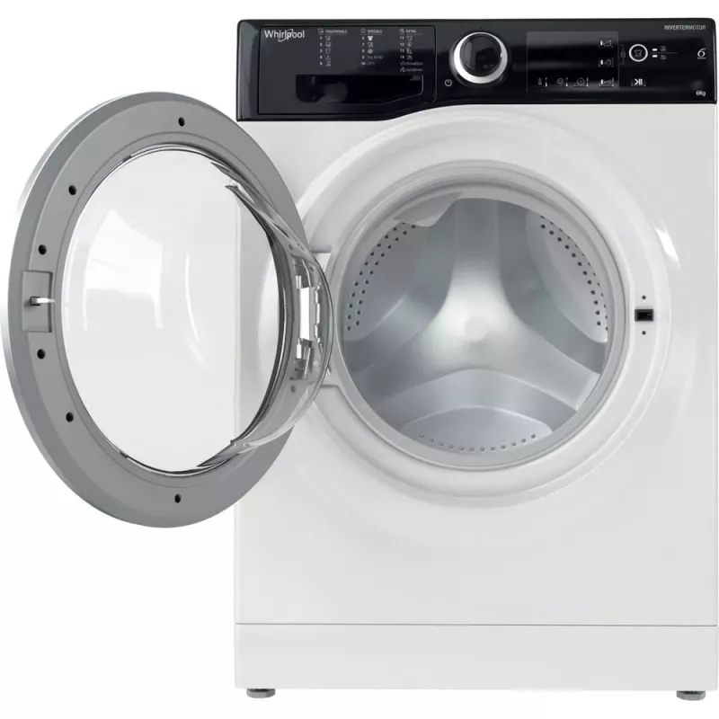 Whirlpool WRBSB 6249 S EU Máquina de lavar roupa de carga frontal 6 kg 1151 rpm preto, branco