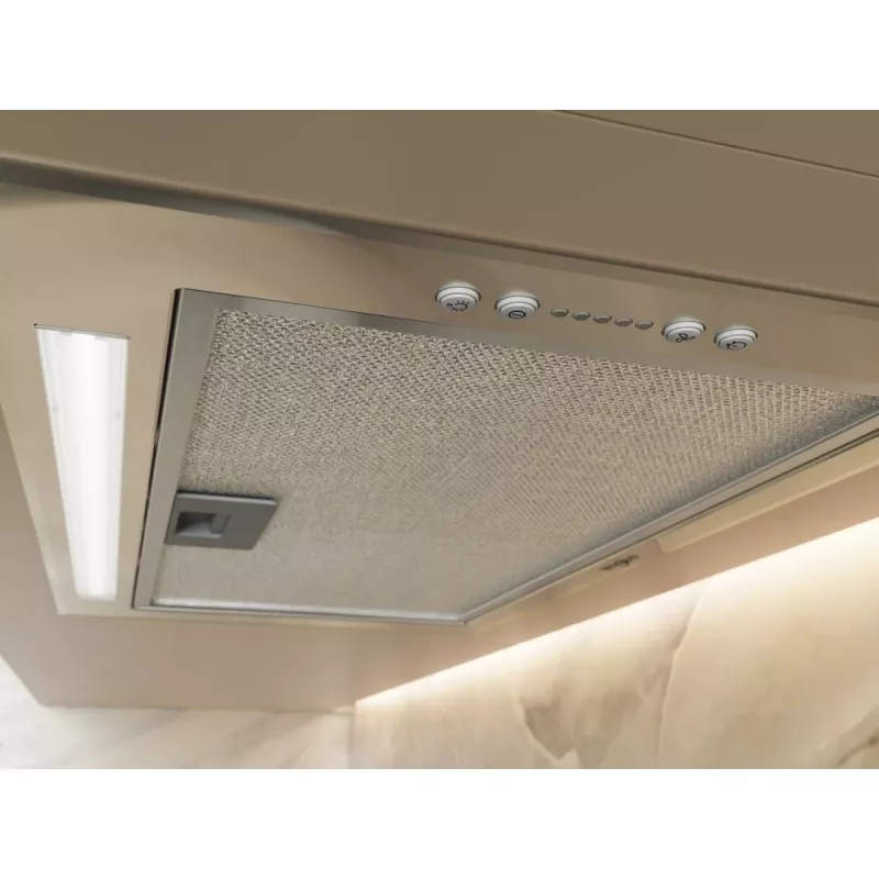 Whirlpool WCTH 63F LEB X Exaustor encastrável aço inoxidável 600 m³/h