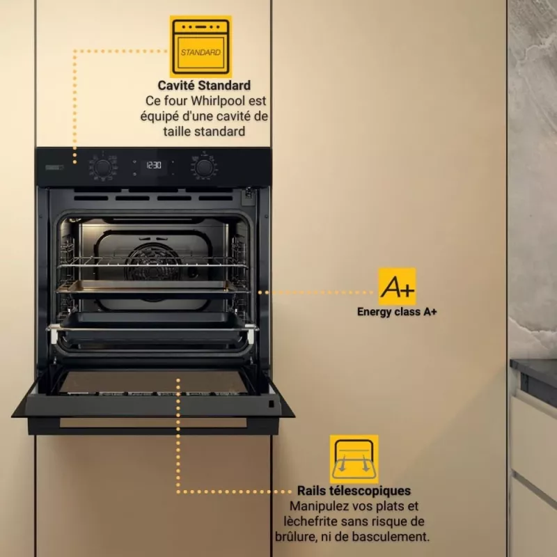 Whirlpool OMSK58RU1SB 71 L preto