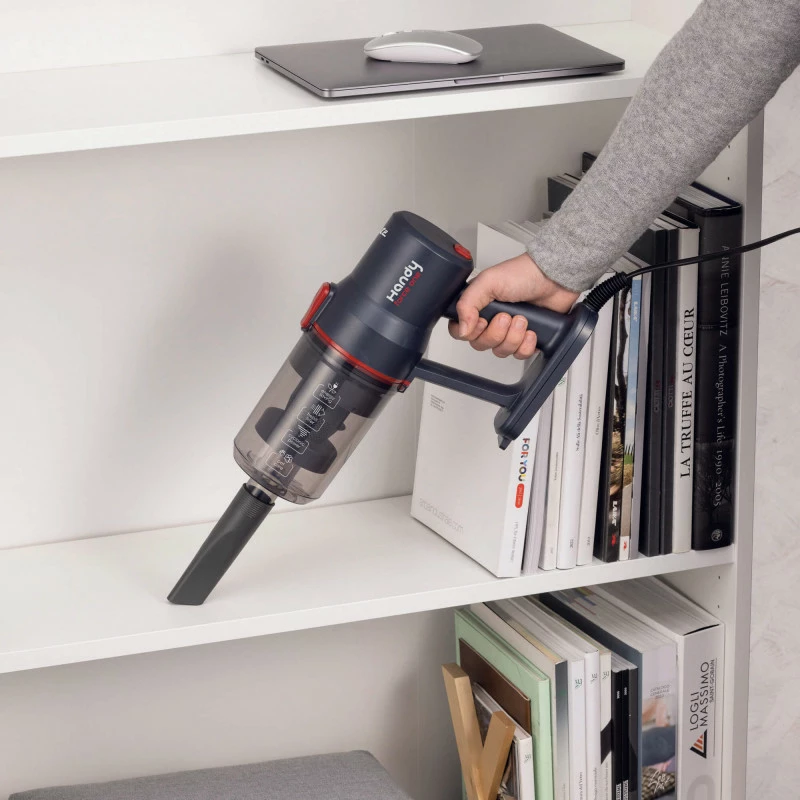 Ariete 2708 Handy Force One, Vassoura elétrica e aspirador de mão, 600W, 2em1, tecnologia ciclónica, sem saco, depósito 0,6L, filtro HEPA.