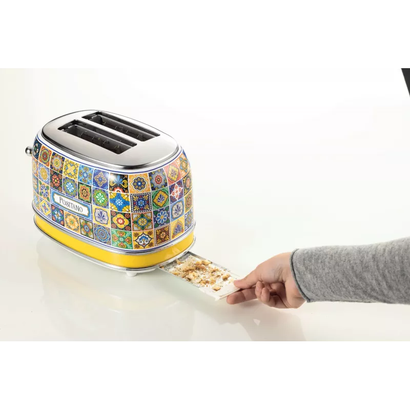 Ariete 0155/0P 6 2 fatias 810 W azul, amarelo