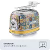 Ariete 0155/0P 6 2 fatias 810 W azul, amarelo
