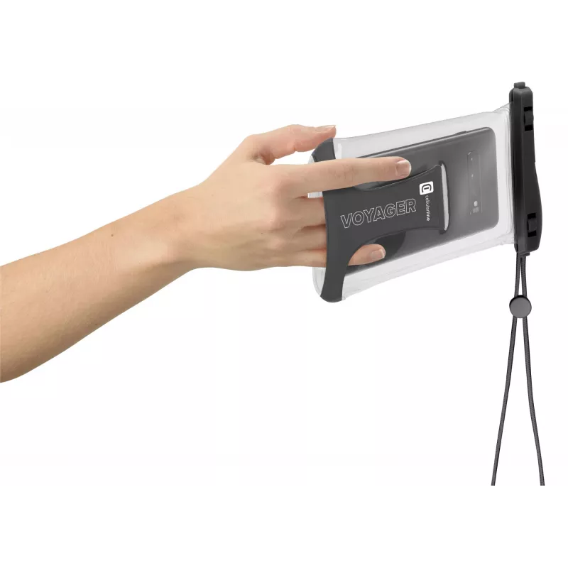 Cellularline Voyager - Capa universal impermeável para smartphone, capa tipo bolsa, Universal, Universal, 80 x 165 mm, Preto