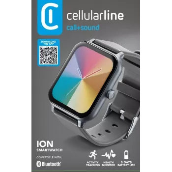 Cellularline ION Smartwatch Bluetooth® com app, LED, 91 g