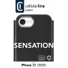 Cellularline Sensation - Capa de silicone soft-touch para iPhone 16e/17e com tecnologia antibacteriana Microban® integrada