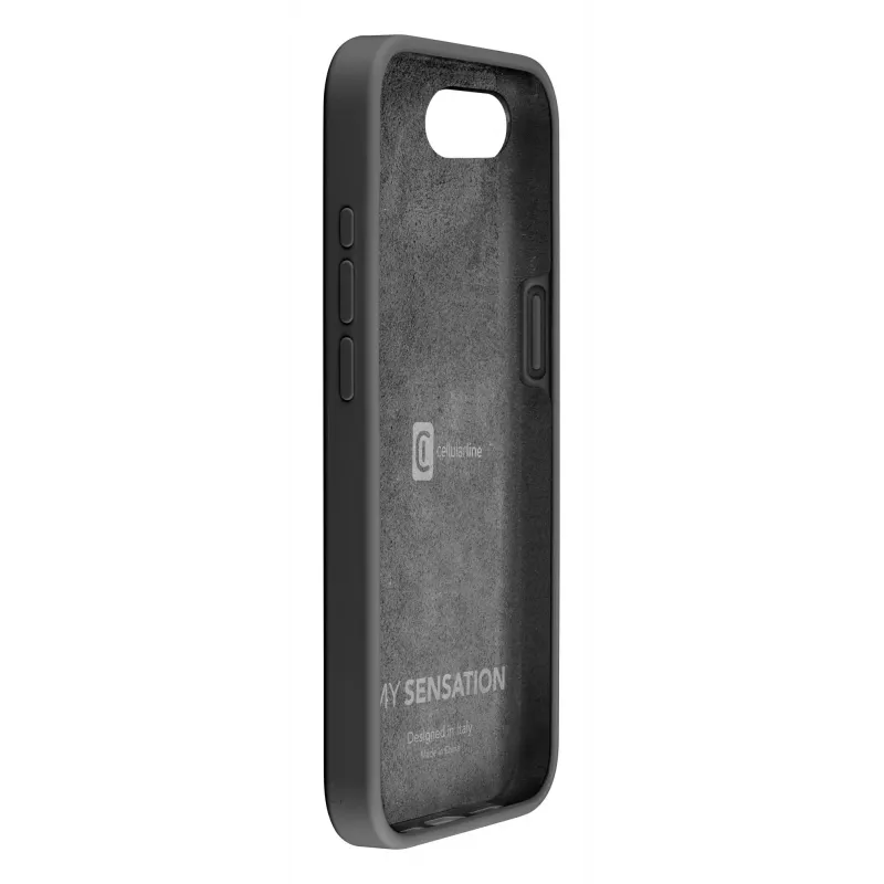 Cellularline Sensation - Capa de silicone soft-touch para iPhone 16e/17e com tecnologia antibacteriana Microban® integrada