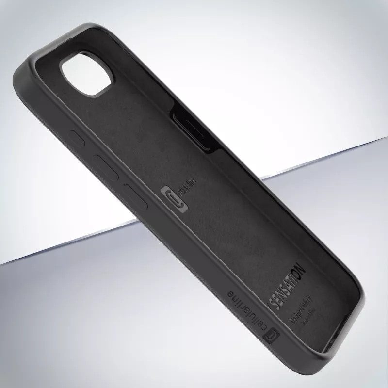 Cellularline Sensation - Capa de silicone soft-touch para iPhone 16e/17e com tecnologia antibacteriana Microban® integrada