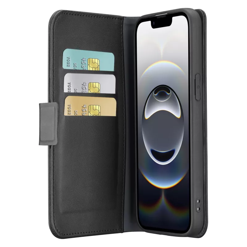 Cellularline Book Agenda - Capa tipo livro para iPhone 16e/17e em pele sintética com fecho magnético