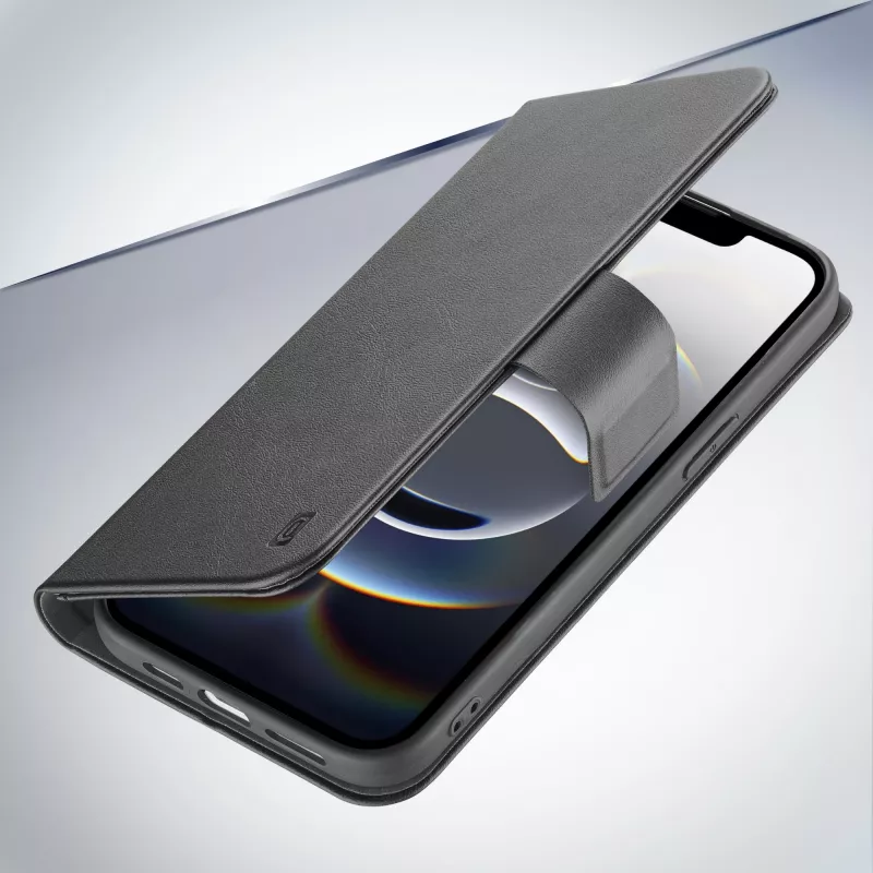 Cellularline Book Agenda - Capa tipo livro para iPhone 16e/17e em pele sintética com fecho magnético