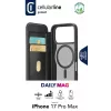 Cellularline Daily Mag - Capa tipo livro para iPhone 17 Pro Max com parte traseira rígida semitransparente compatível com o ecossistema Magsafe®
