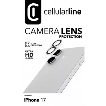 Cellularline Objetiva de câmara - Proteção para a câmara do iPhone 17