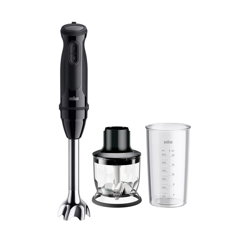 Braun MultiQuick 3 MQ30201M 0,6 l varinha mágica 900 W preto, aço acetinado