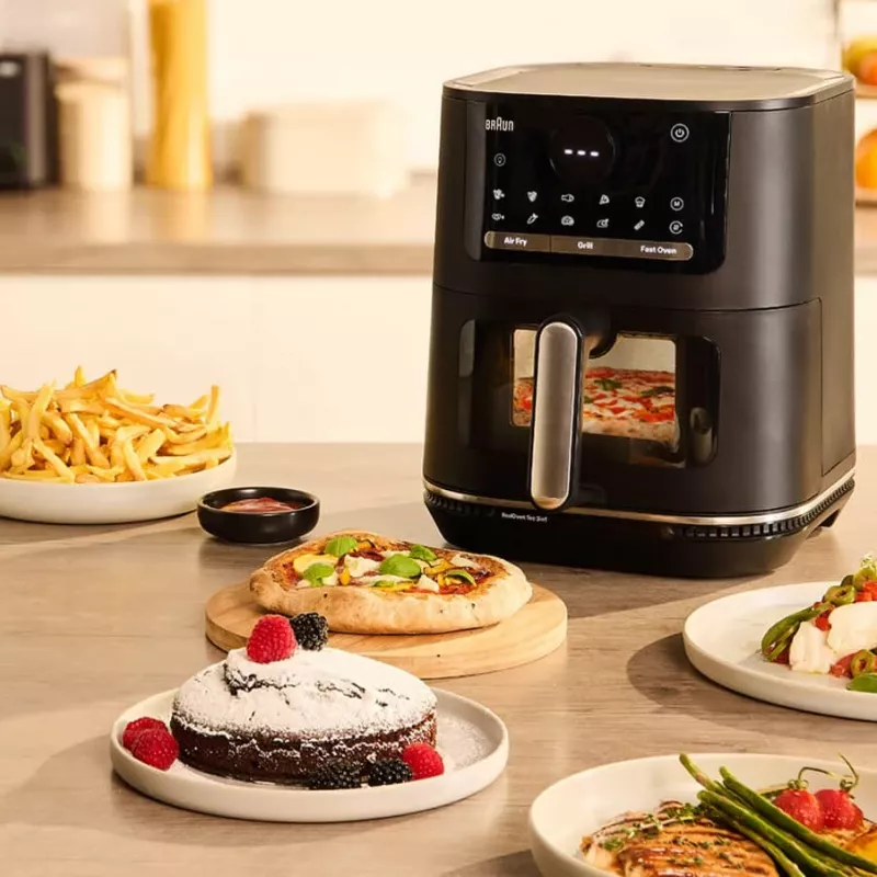 Braun HF 5075 fritadeira de ar quente 2000 W preto, cinzento