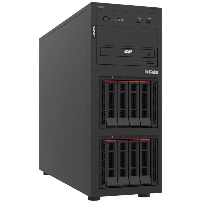 Lenovo ThinkSystem ST250 V3 Servidor 1,92 TB Torre Intel® Xeon® 6353P 2,7 GHz 32 GB DDR5-SDRAM 800 W