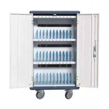 Techly I-CABINET-30DUTY carrinho/armário de gestão de equipamentos portátil Branco, Azul