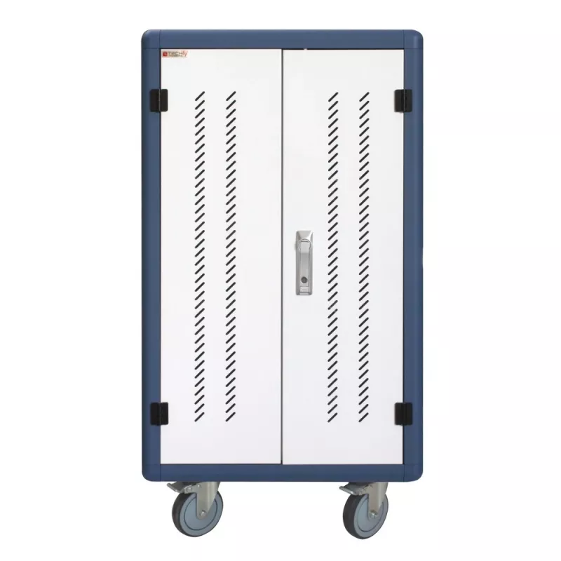 Techly I-CABINET-30DUTY carrinho/armário de gestão de equipamentos portátil Branco, Azul