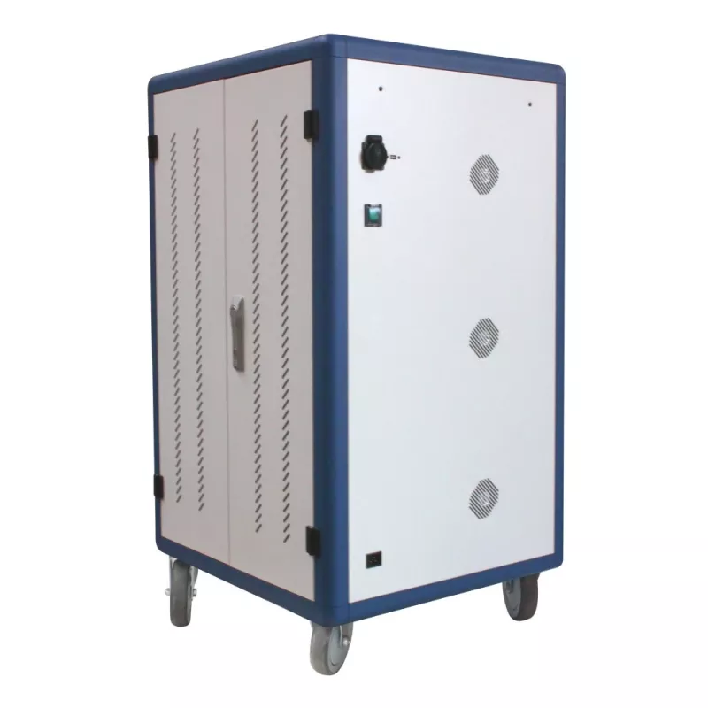 Techly I-CABINET-30DUTY carrinho/armário de gestão de equipamentos portátil Branco, Azul