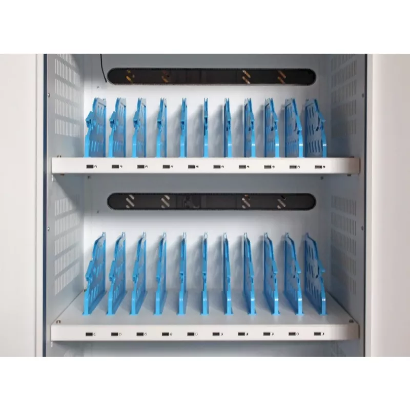 Techly I-CABINET-30DUTY carrinho/armário de gestão de equipamentos portátil Branco, Azul