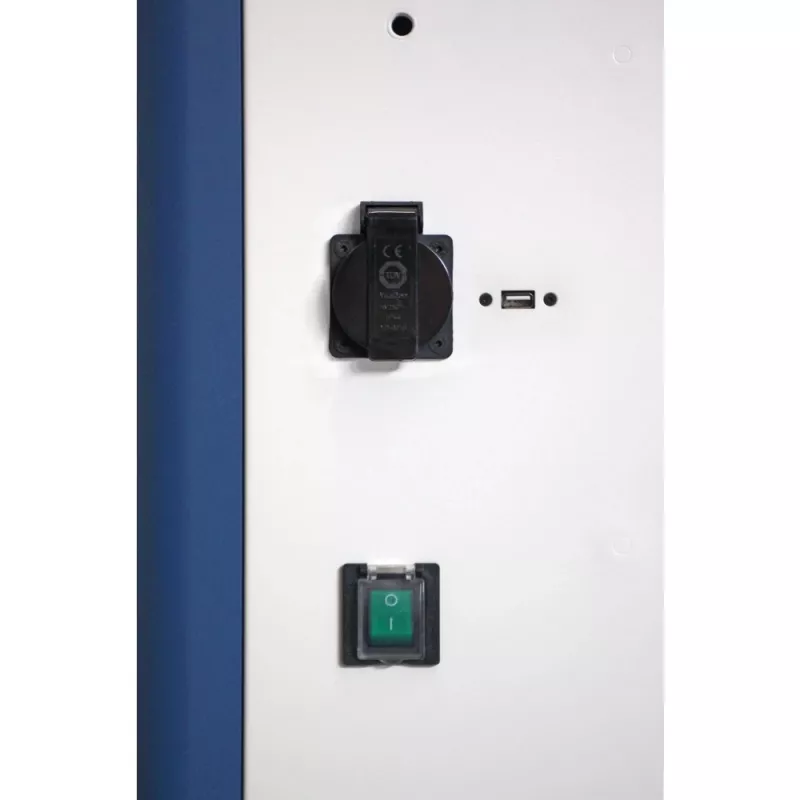 Techly I-CABINET-30DUTY carrinho/armário de gestão de equipamentos portátil Branco, Azul