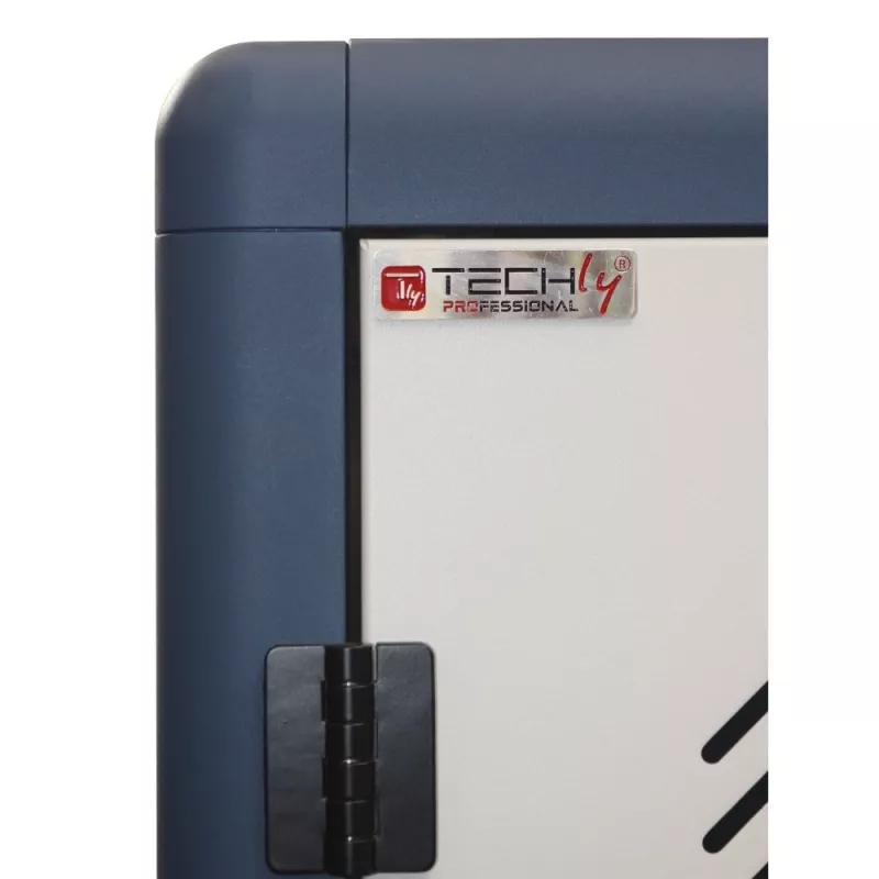 Techly I-CABINET-30DUTY carrinho/armário de gestão de equipamentos portátil Branco, Azul